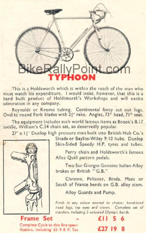 Holdsworth Typhoon fiche technique et avis